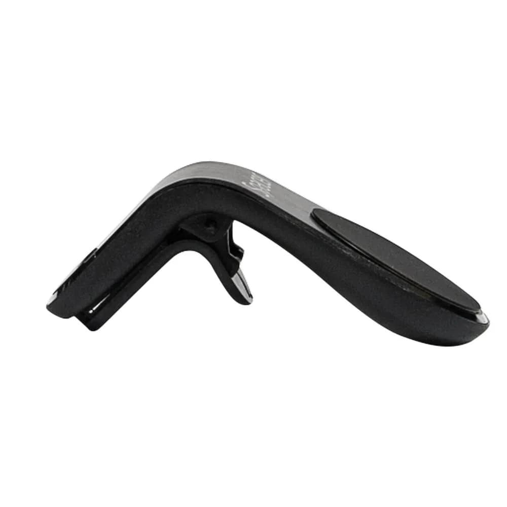 Suport auto Spacer pentru smartPhone, fixare in grilaj bord, prindere magnetica telefon 360 grade, negru — miniatură