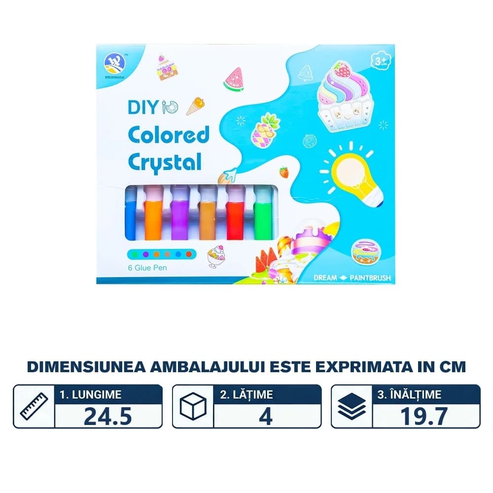 Set creativ, figurine 3D cu gel — miniatură