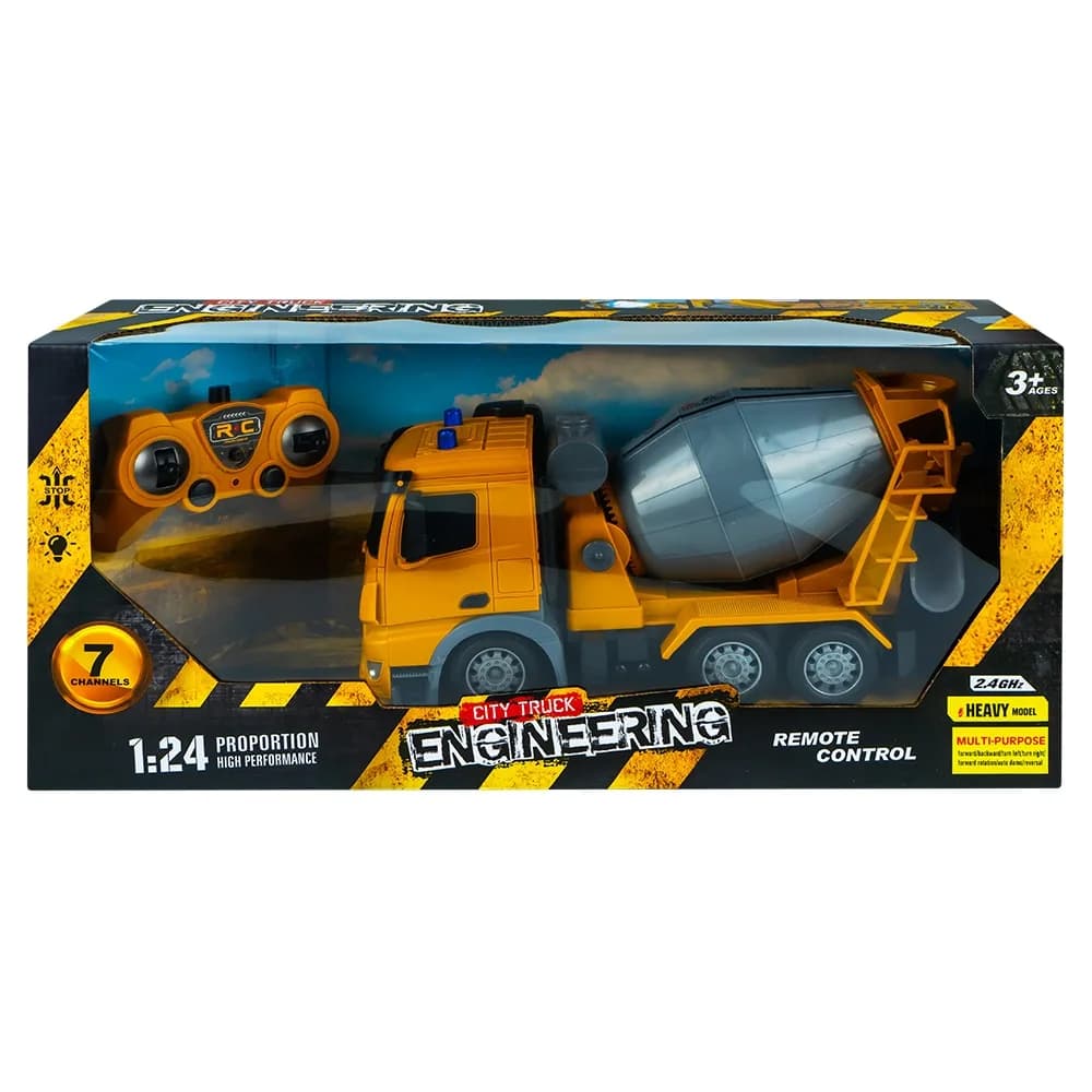 Camion-betoniera cu RC — miniatură