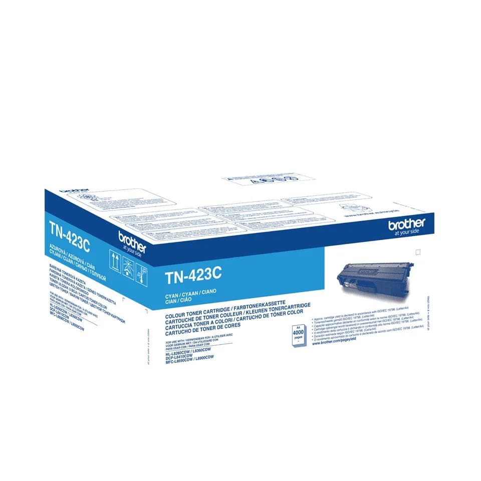 Toner Original Brother Cyan, TN423C, pentru HL-L8260|L8360|DCP-L8410|MFC-L8690|L8900, 4K,"TN423C" — miniatură