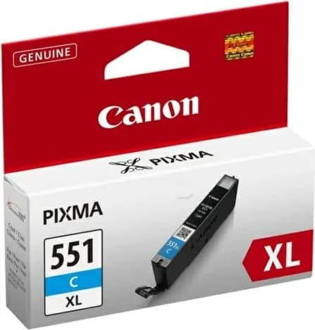 Cartus Cerneala Original Canon Cyan, CLI-551XLC, pentru Pixma IP-7250|8750|IX-6850|MG-5450|5550|5650|6350|6450|6650|7150|7550|MX-725|925, 11ml, "BS6444B001AA"