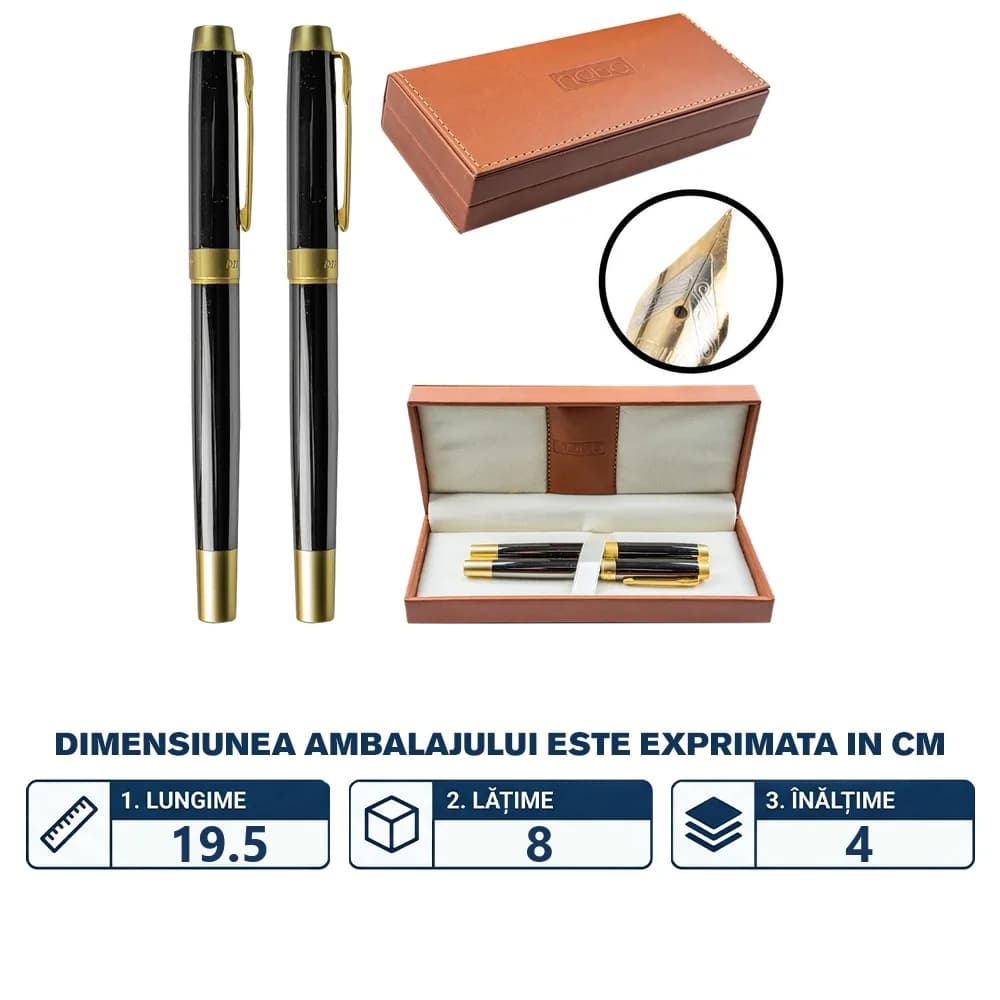 Set pix + stilou, etui maro - NEBO — miniatură