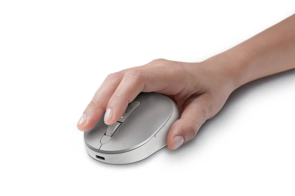 Mouse Wireless Dell MS7421W, 1600 dpi, Argintiu — miniatură