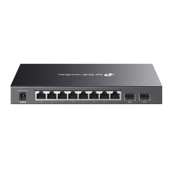 SWITCH TP-LINK 8 porturi Gigabit, 8 x POE+ 58W total power, 2 x SFP, carcasa metal "SG2210P"
