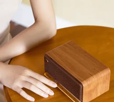 BOXE EDIFIER portabile bluetooth, RMS: 20W (10W+10W), BT 5.0, AUX, microSD, USB, built-in Li-ion pana la 10h (2600mAh),retro design (vintage radio 1960s),MDF,brown, "MP230-BR" — miniatură