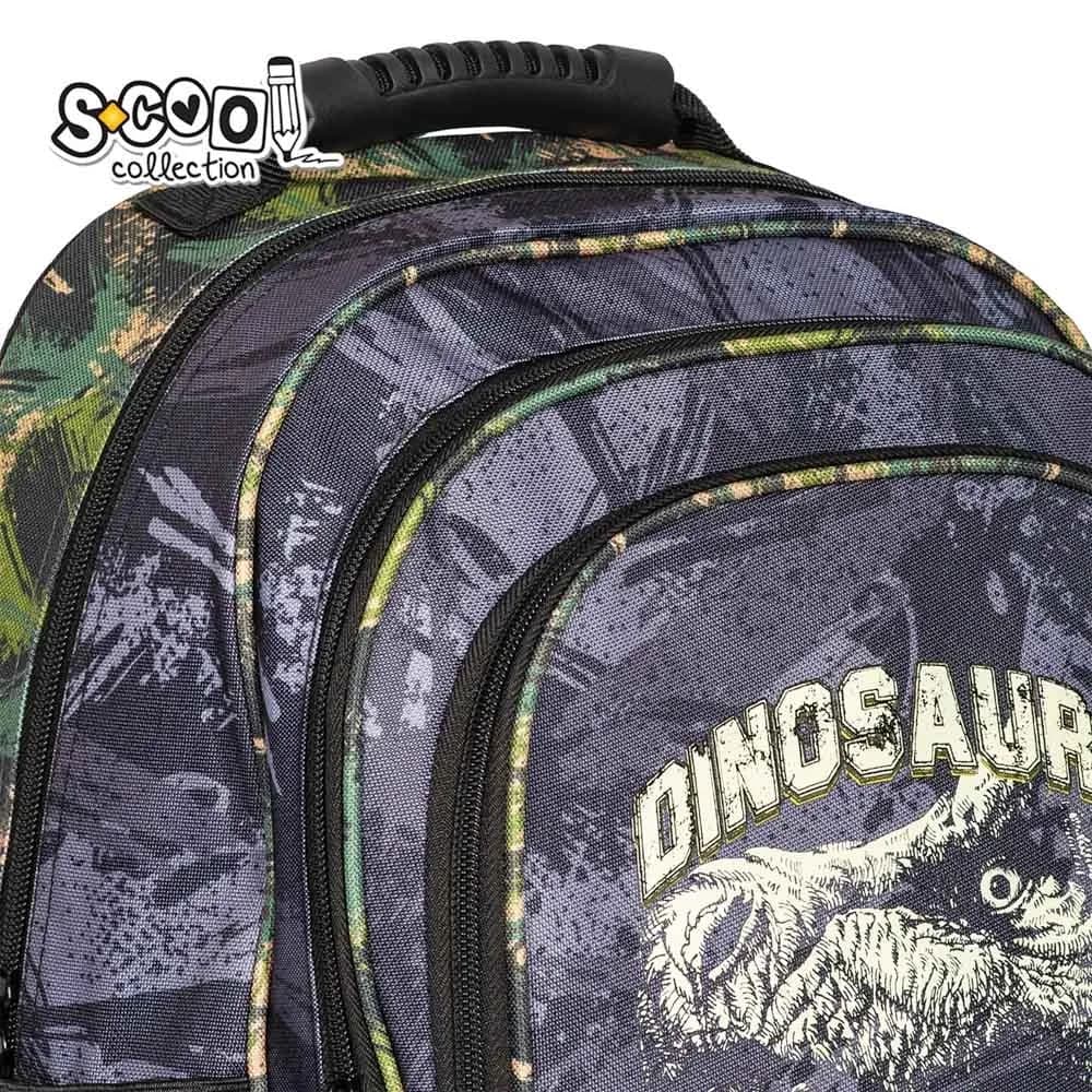Ghiozdan ergonomic, 40.5x29x13.5 cm, DINO - S-COOL — miniatură