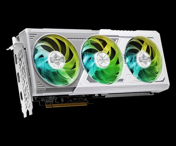 Placa video Asrock "Radeon RX 9060 XT Steel Legend 16GB OC", 16GB GDDR6, 128 bit, PCI Express 5.0 x16, 2 x DisplayPort 2.1a, HDMI 2.b1, racire activa 2 x fan, PSU recomandat 750W, "RX9060XT SL 16GO" — miniatură