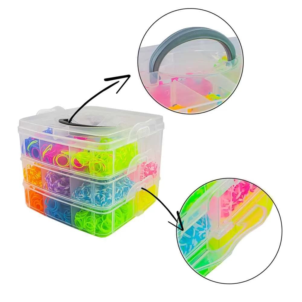 Set creativ elastice, 3500 piese/cutie — miniatură