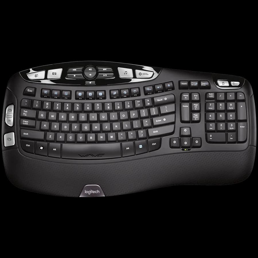 LOGITECH Wave Bluetooth ergonomic keyboard - GRAPHITE - US INTL "920-012304"