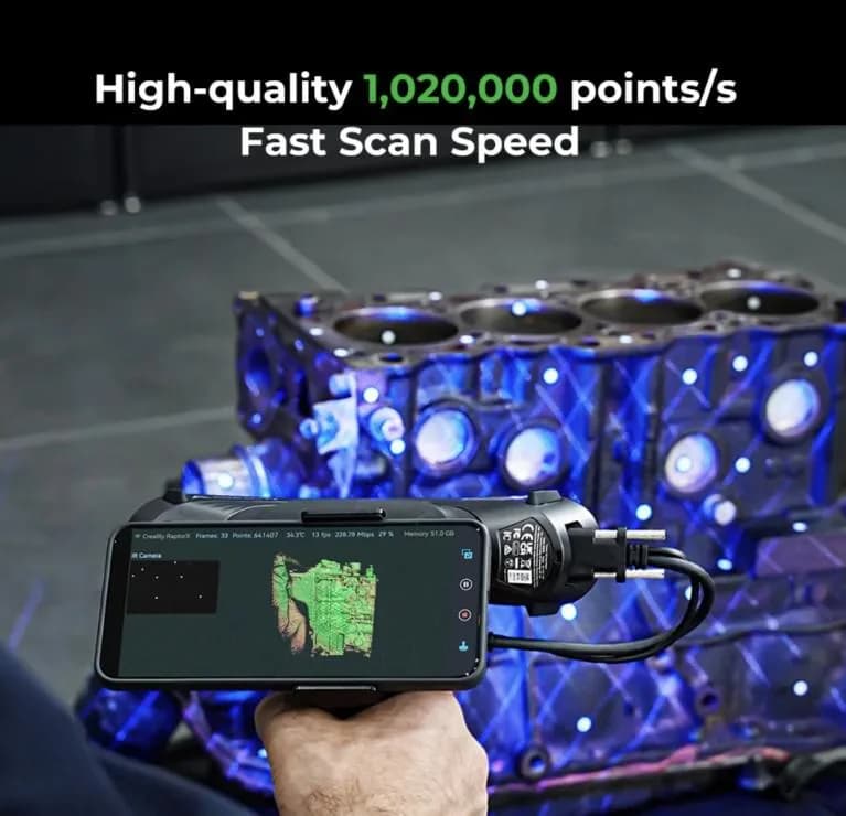 CREALITY 3D SCANNER CR-SCAN RAPTOR X — miniatură