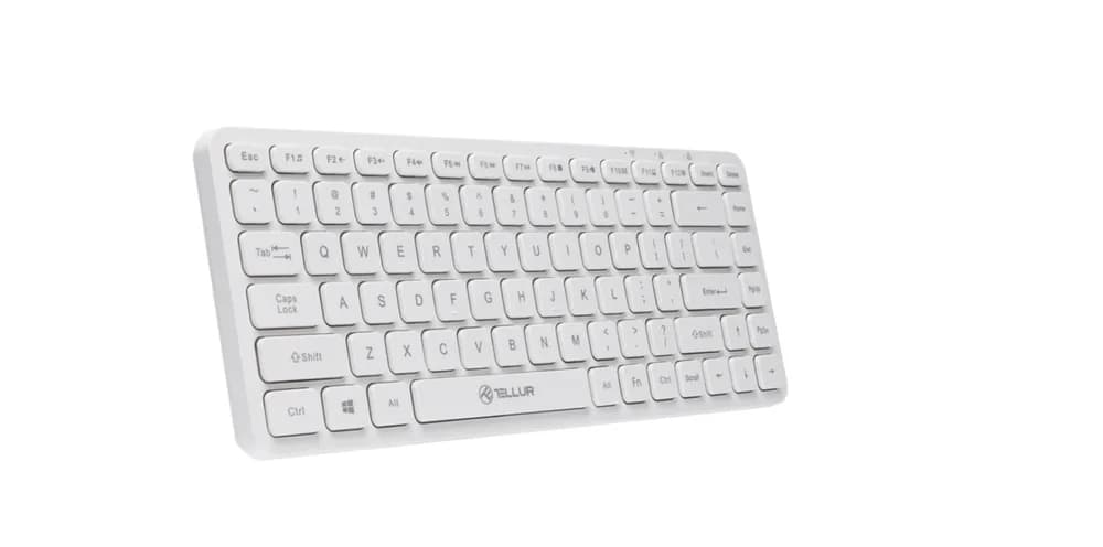 Tastatura Tellur Mini, Wireless, Alb — miniatură
