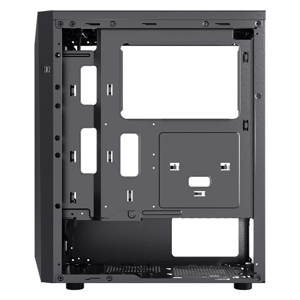 Carcasa SPACER WARRIOR, RGB, Mid Tower, Black — miniatură