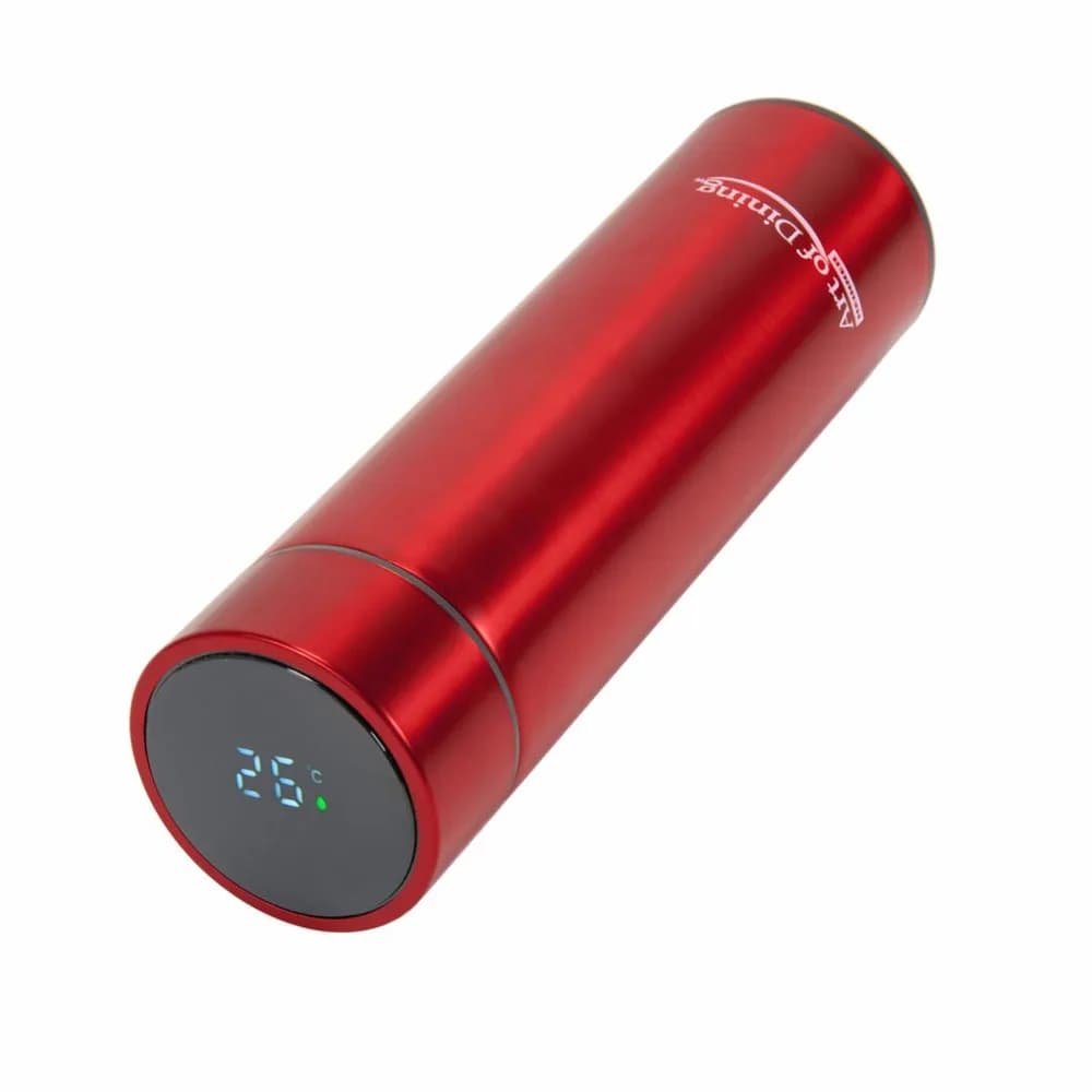 TERMOS INOX 450 ML,INDICATOR LED TEMPERATURA, ART OF DINING BY HEINNER (mix 3 culori in bax, 4 albastre, 4 negre, 4 rosii) — miniatură