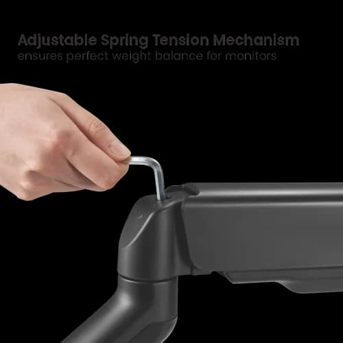 Braț pentru monitor cu contragreutate Material: Oțel, Plastic Tehnologie: Arc Suprafață finisaj : Vopsit electrostatic, Acoperire cu Pulbere Dimensiune compatibila ecran: 17"-32" Greutate maxima (pe ecran): 2~9 kg Compatibilitate VESA: 75x75, 100x100 Interval de inclinare : +90°-90° Interval de — miniatură
