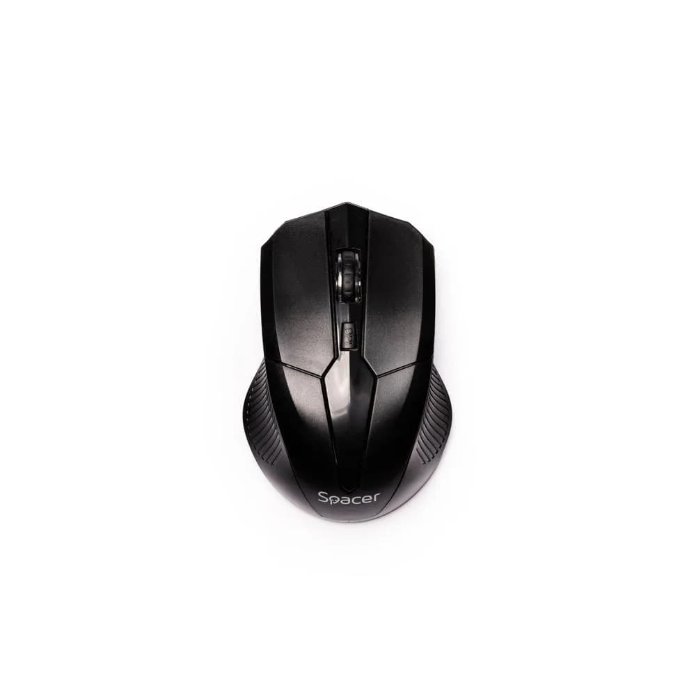 Mouse Wireless SPACER SPMO-W02, 1600 dpi, Negru — miniatură