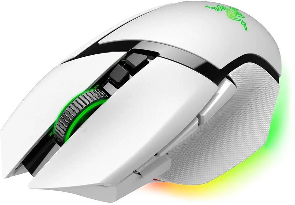 Mouse Gaming Wireless Razer Basilisk V3 Pro 35K, 35000 DPI, Alb — miniatură