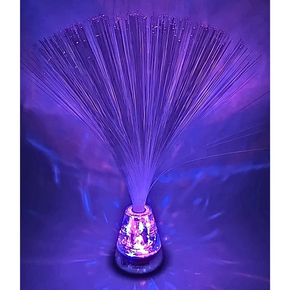 Lampă cu fibră optică – bază cu sclipici — miniatură