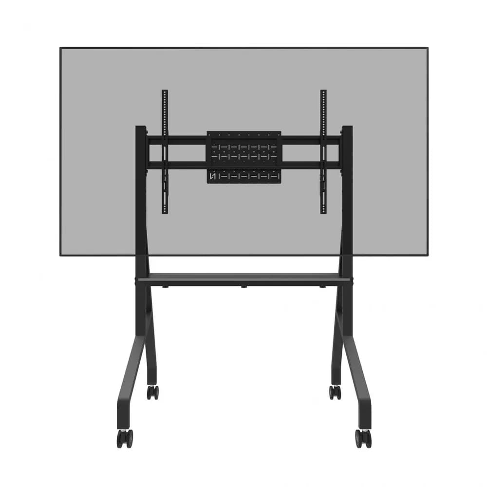 Stand mobil de podea Neomounts 55"-86" 76kg VESA 100x100 - 900x600 negru — miniatură