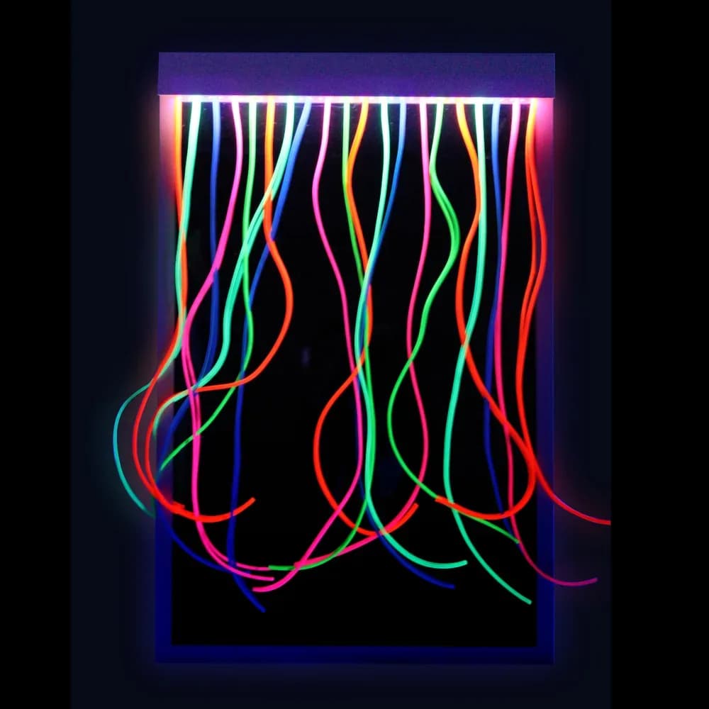 Oglindă UV cu fire – 100 x 91cm, include bandă cu lumină UV — miniatură