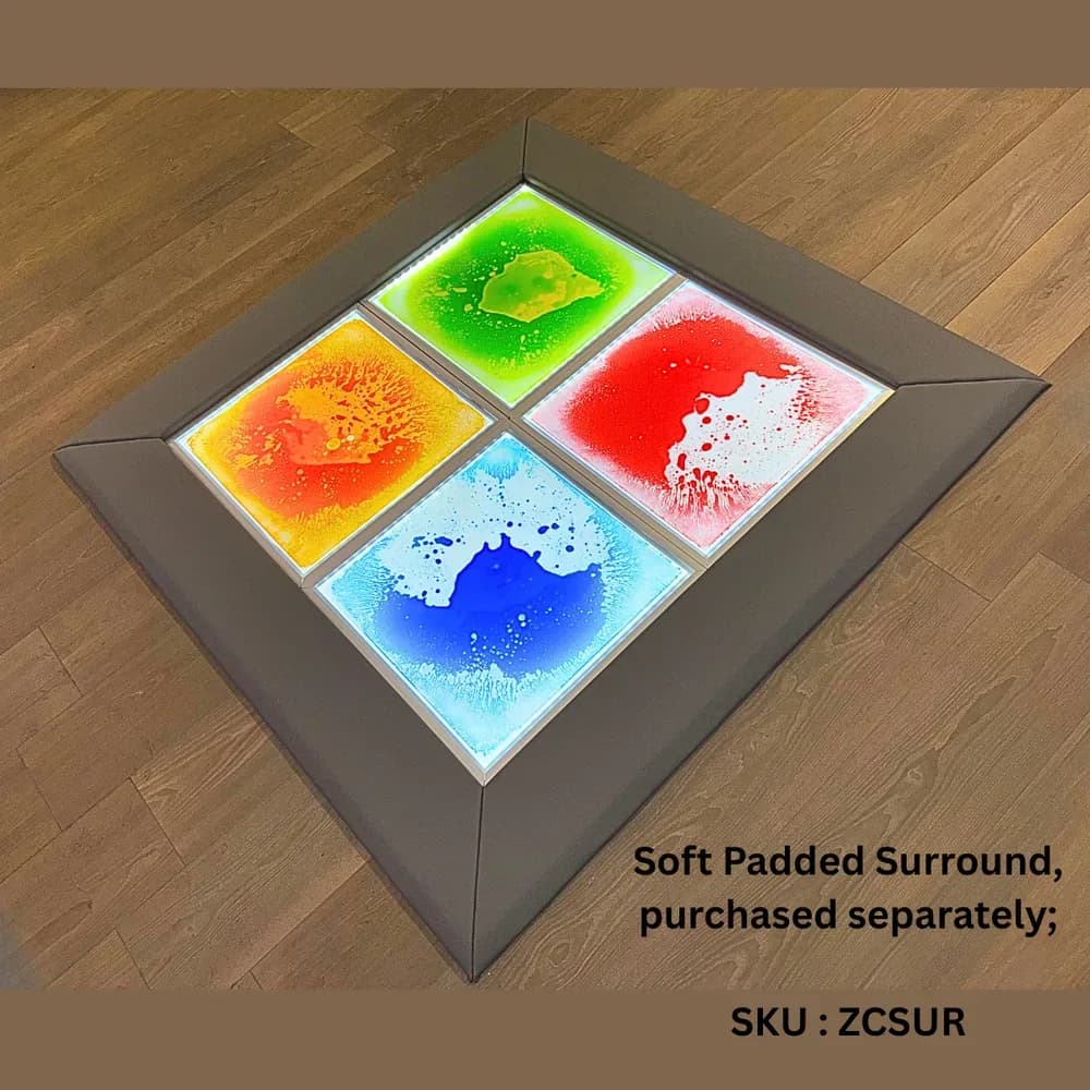 Kit dale senzoriale luminoase pentru podea (4 dale si adaptor) — miniatură