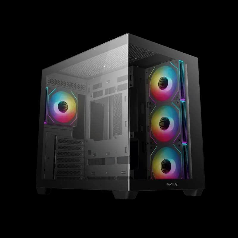 Carcasa DEEPCOOL CG530 4F, RGB, Mid Tower, Black