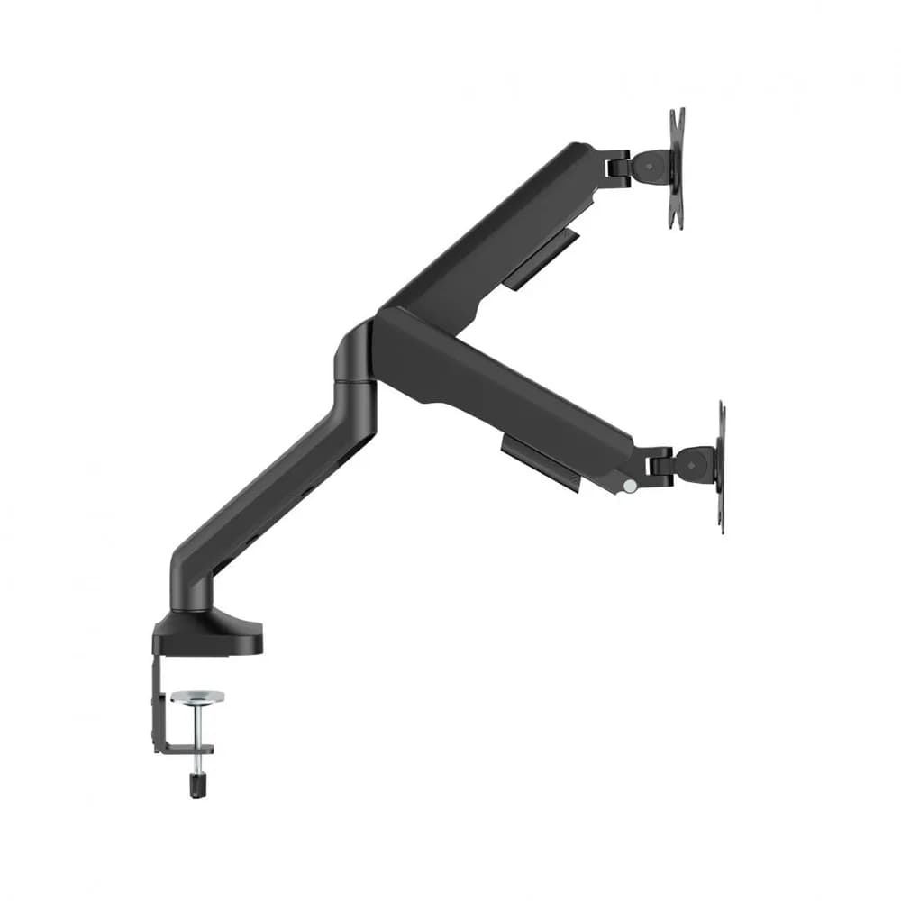 Brat monitor Serioux, tehnologie arc cu gaz, compatibilitate ecran 17"-35", greutate maxima suportata(per ecran) 2~12kg. VESA/;75x75,100x100 Tilt Range +90°~-90° Swivel Range +90°~-90° — miniatură