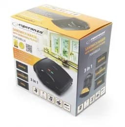Prajitor de paine tip Sandwich Maker Esperanza Portabella EKT006K3 in 1 700W Negru "EKT006K" — miniatură