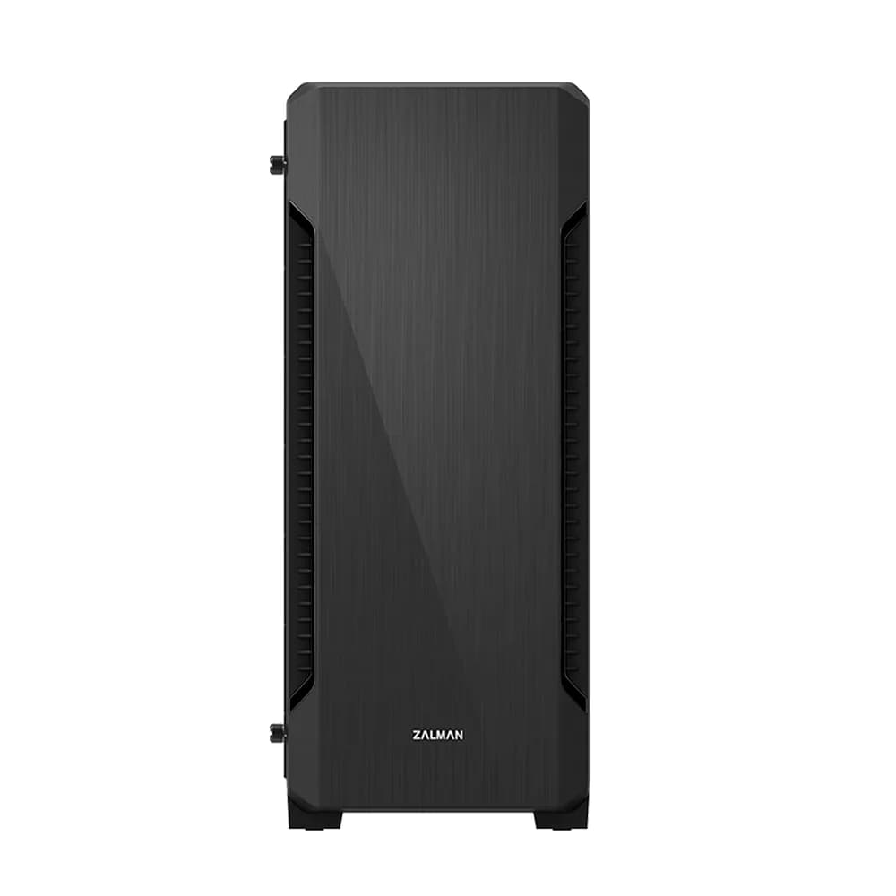 CARCASA Zalman "S3 TG", middle tower, gaming, fara sursa, suporta 8xfan, 3xfan inclus, PSU shroud, USB 3.1 gen1 x 1, USB 2.0 x 2, audio+mic, 7 sloturi expansiune, negru, "S3 TG" — miniatură