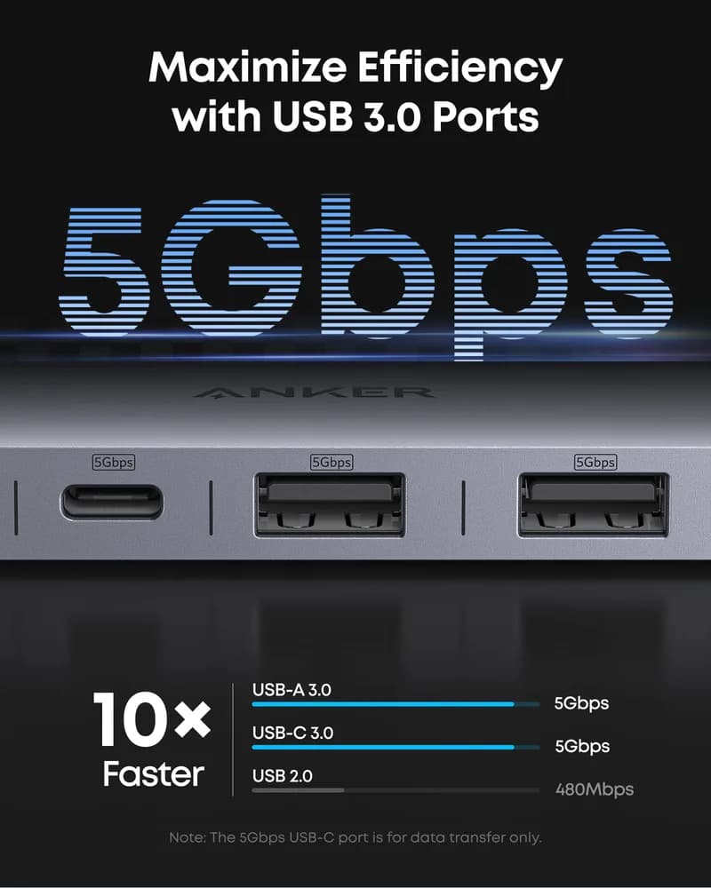 HUB Anker, 7-in-1,4K HDMI, gri "A83D2HA1"-0194644271732 — miniatură