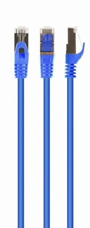 PATCH CORD S/FTP GEMBIRD Cat6a, LSZH, cupru, 3 m, albastru, AWG27, dublu ecranat "PP6A-LSZHCU-B-3M"