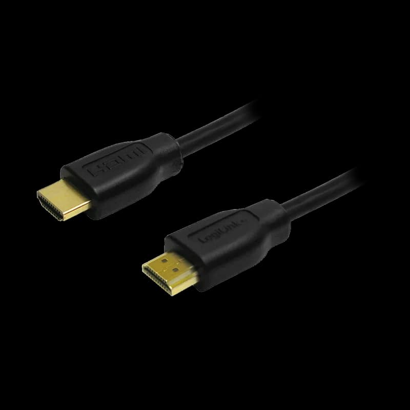 CABLU video LOGILINK, HDMI (T) la HDMI (T), 20m, conectori auriti, rezolutie maxima 4K UHD (3840 x 2160) la 30 Hz, HDMI 1.4, 2xecranaj, negru, "CH0055" — miniatură