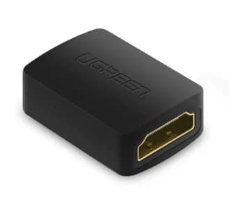 ADAPTOR video Ugreen, "HD112" cupla extender HDMI (M) la HDMI (M), rezolutie maxima 4K UHD (3840 x 2160) la 60 Hz, conectori auriti, negru "20107" - 6957303821075