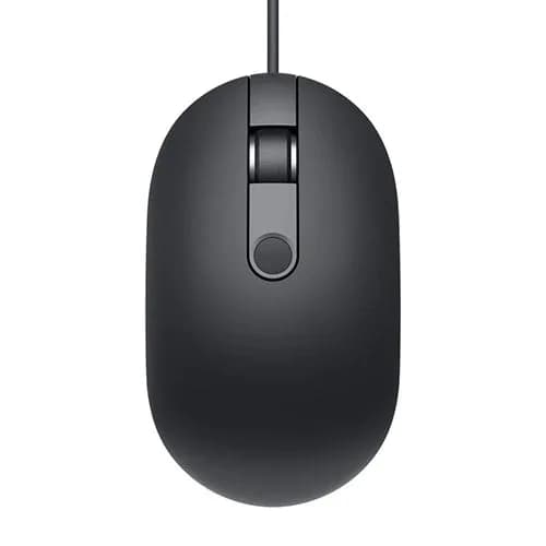 MOUSE DELL, "MS819", PC sau NB, cu fir, USB, optic, 1000 dpi, butoane/scroll 3/1, fingerprint Reader, negru, "570-AARY" — miniatură