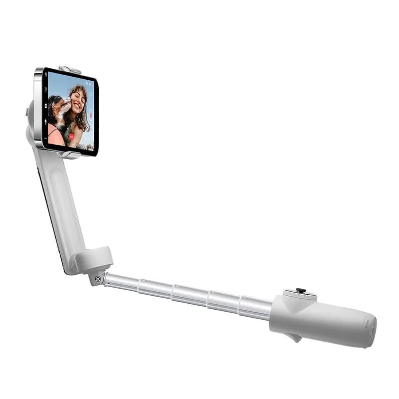 Insta360 Flow Stabilizer, lungime selfie stick incorporat 215mm, dimensiune trepied incorporat 80mm, alb — miniatură