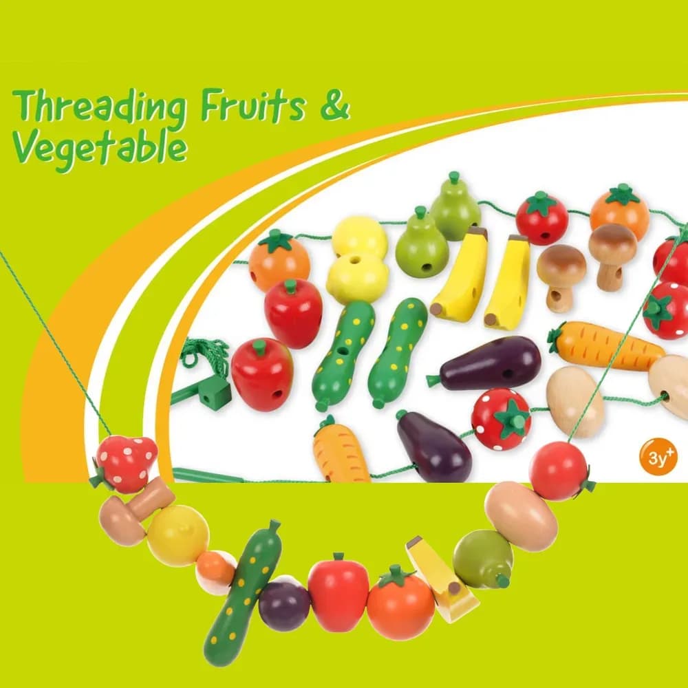 Fructe și legume de înșirat, 24 buc. — miniatură