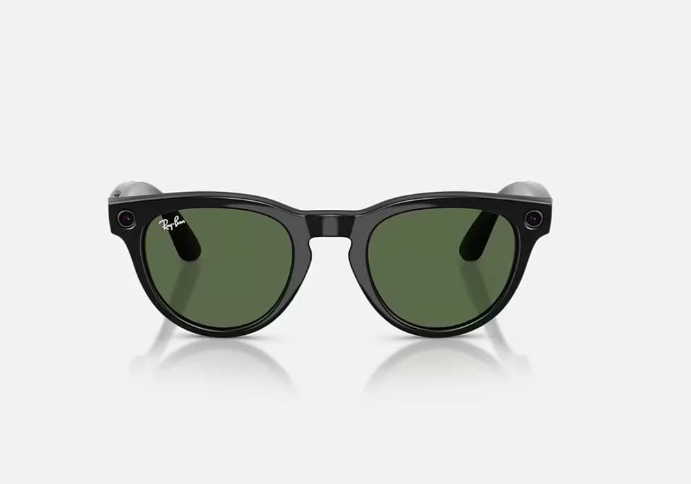Ray-Ban Meta Headliner Gen 2 AI Glasses Shiny Black/G-15 Green RW4013 601/71 50 — miniatură