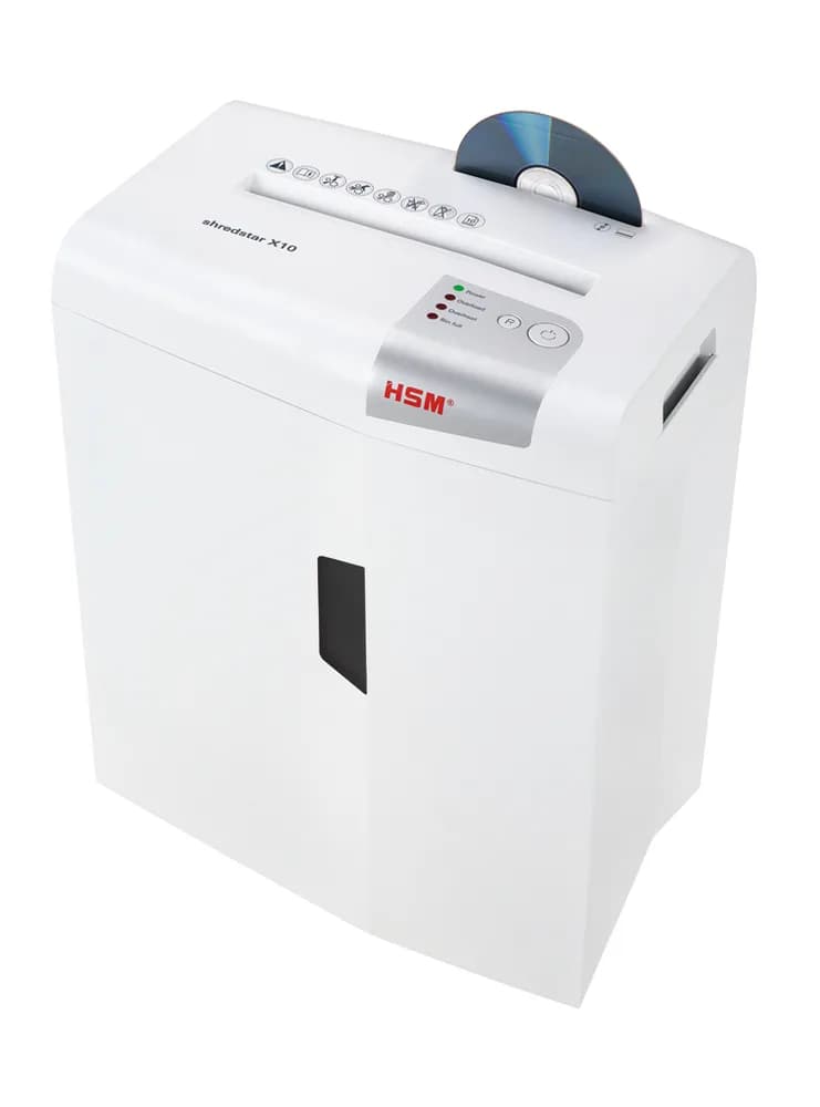 Distrugator documente manual HSM ShredStar X10, 10 coli, cross cut (4.5 x 30mm), securitate 4 "H-1045111" — miniatură