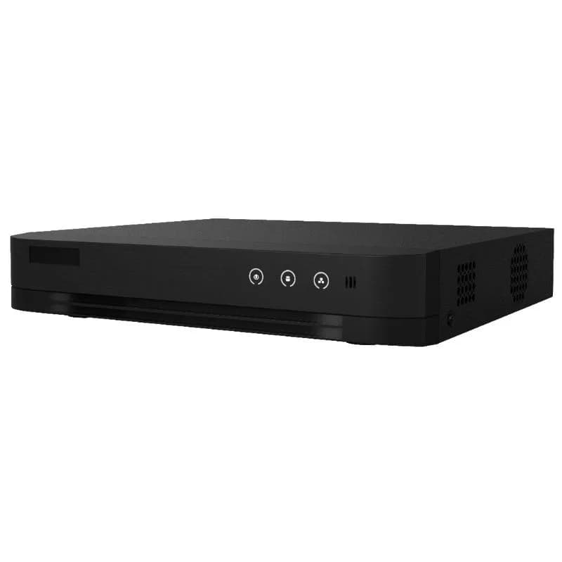 DVR Hikvision AcuSense 8 canale 5MP IDS-7208HQHI-M1/E(E), H.265 Pro+/H.265 Pro/H.265 video compression, BNC interface (1.0 Vp-p, 75 Ω), supporting coaxitron connection, up to 12-ch IP camera inputs(up to 6MP), pana la 3K/5M Lite @ 12 fps encoding capability, intrari: HDTVI/AHD/CVI/CVBS/IP, 1SATA