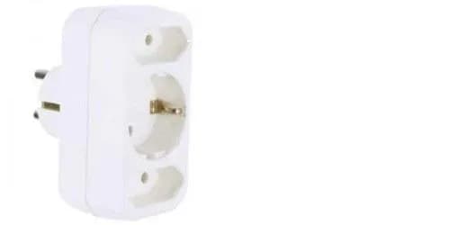 BACHMANN Multistecker 2xEURO + 1xCEE7/3 alb