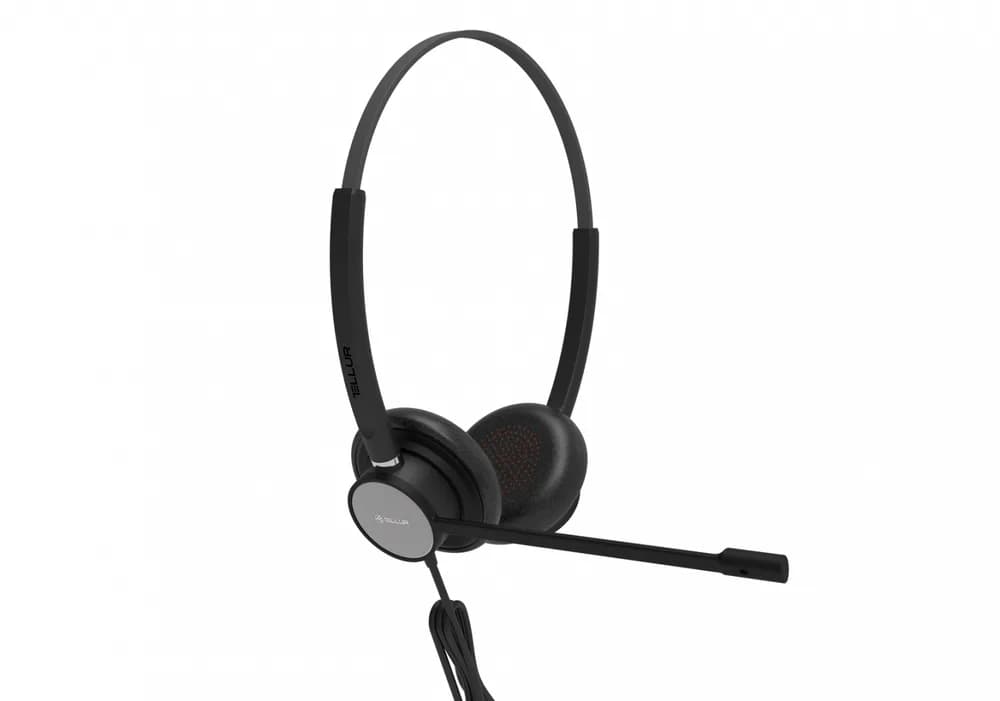 Casti Head-band Tellur Voice 420, Wired, negru — miniatură