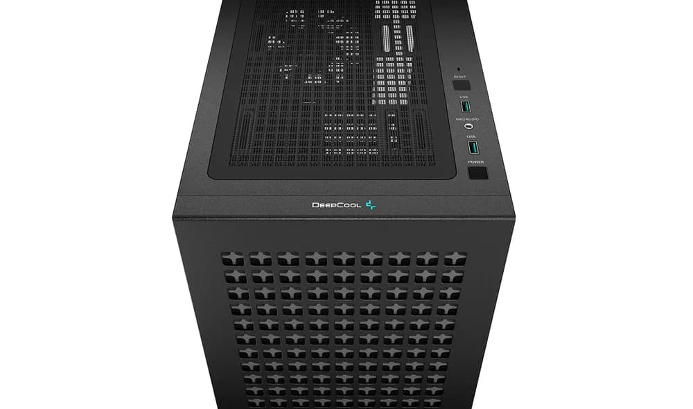 CARCASA DEEPCOOL CH370, Micro ATX, fara sursa, sticla securizata, 1 x 120mm fan, USB 3.0 x 2, Jack 3.5mm x 1, black, "R-CH370-BKNAM1-G-1" — miniatură