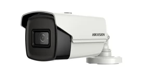 CAMERA supraveghere HIKVISION bullet, pt. exterior, dist. IR 80 m, lentila fixa 3.6 mm, 8.29 Mpx, cu fir, carcasa plastic si metal, "DS-2CE16U1T-IT5F36"
