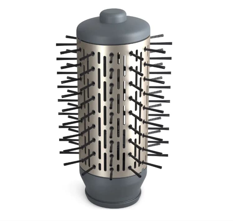 Perie rotativa cu aer cald PHILIPS Seria 7000 BHA710/00, 1000W, Ingrijire cu ioni, 2 accesorii, Setare temperatura de ingrijire, Peri naturali, Invelis ceramic din turmalina, Alb/Crem, L x A x I (mm) 345x150x95 — miniatură