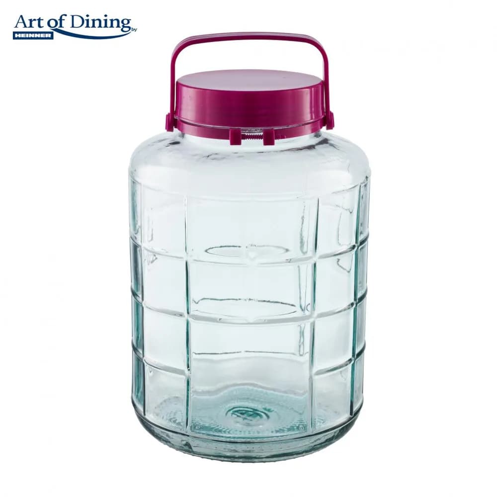 BORCAN STICLA CU CAPAC PLASTIC 15L, ART OF DINING BY HEINNER — miniatură