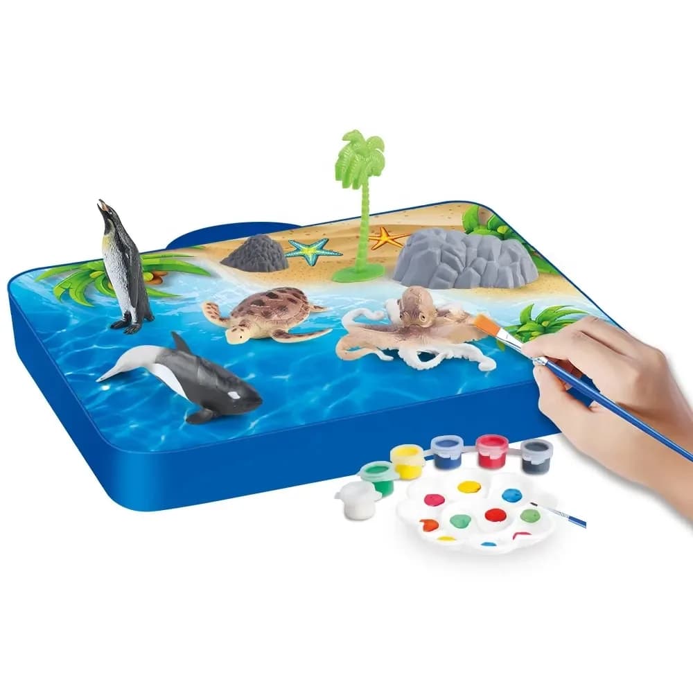 Set creativ pictura, Animale marine — miniatură
