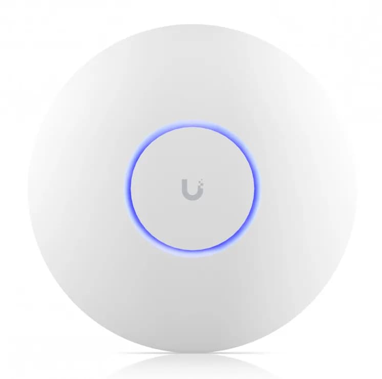 Ubiquiti U7-PRO WI-FI 7 Access Point, Dimensiuni: Ø206 x 46 mm, Polycarbonat, metal, Interfata: 1 x 1/2.5 GbE RJ45 port, Alimentare PoE+, Standarde wireless: 802.11a/b/g/n/ac/ax/be, 300+ clienti.