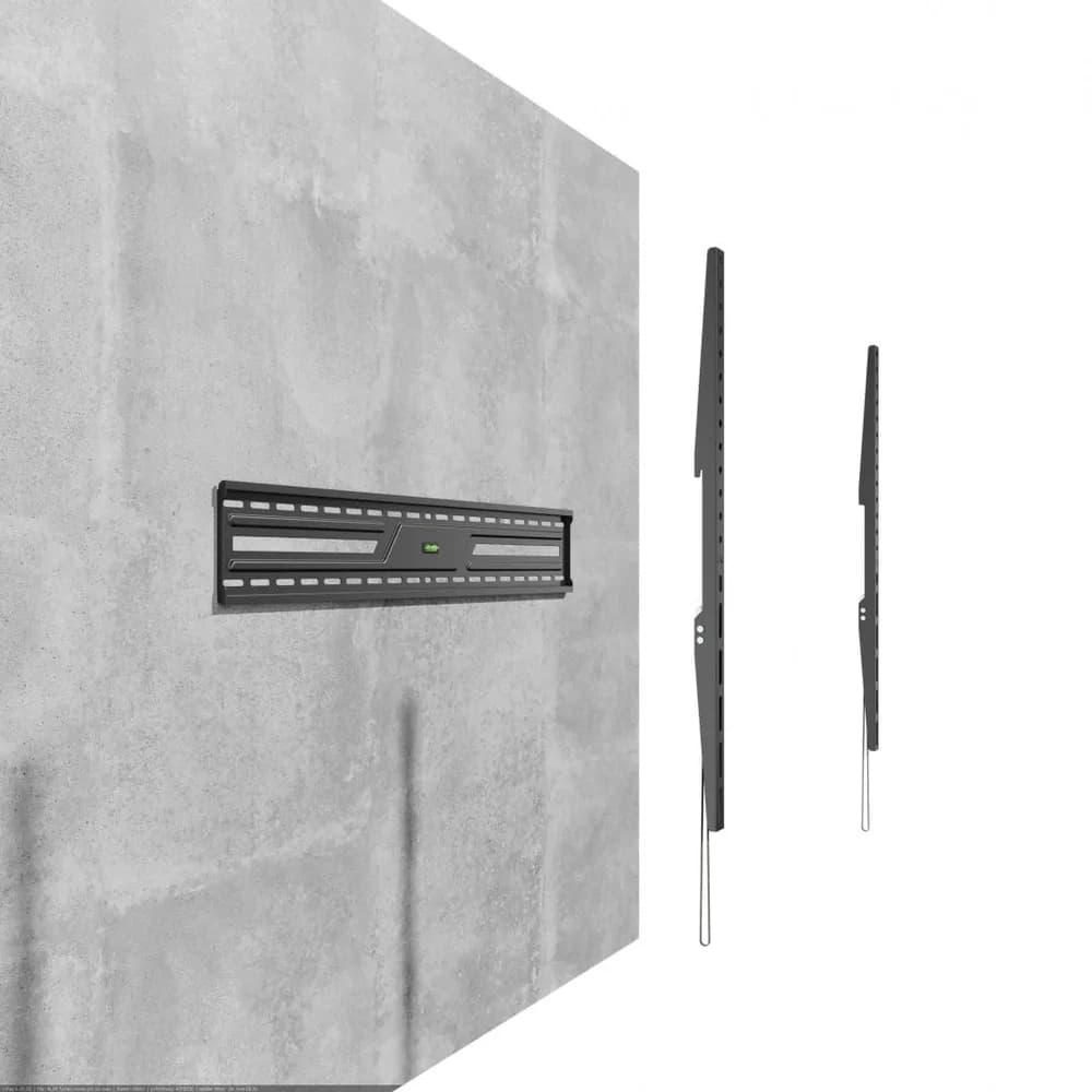 Suport perete TV Serioux 43-100" Fix 75kg Profil 30mm Material: Otel Finisarea suprafeței: vopsea electrostatica Dimensiune ecran: 43"-100" Compatibilitate VESA: 50x50, 75x75, 100x100, 100x150, 150x100, 100x200, 200x100, 150x150, 200x200, 200x300, 300x200, 200x400, 400x200, 300x300, 300x400 — miniatură