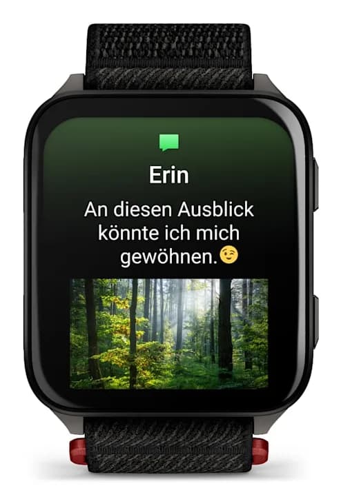 Smartwatch Venu X1 Black with Slate Titanium Caseback and Black ComfortFit Nylon Band "010-02980-02" — miniatură