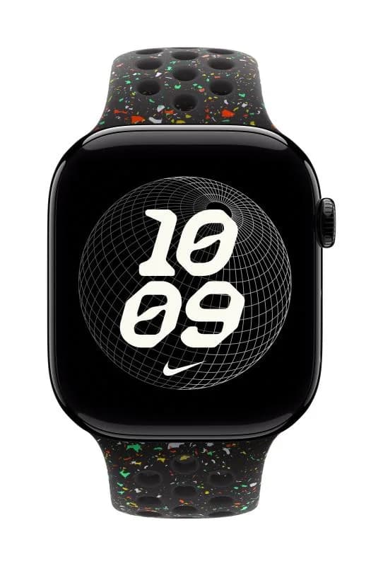 Curea pentru Apple Watch 46mm Midnight Black Nike Sport Band - M/L