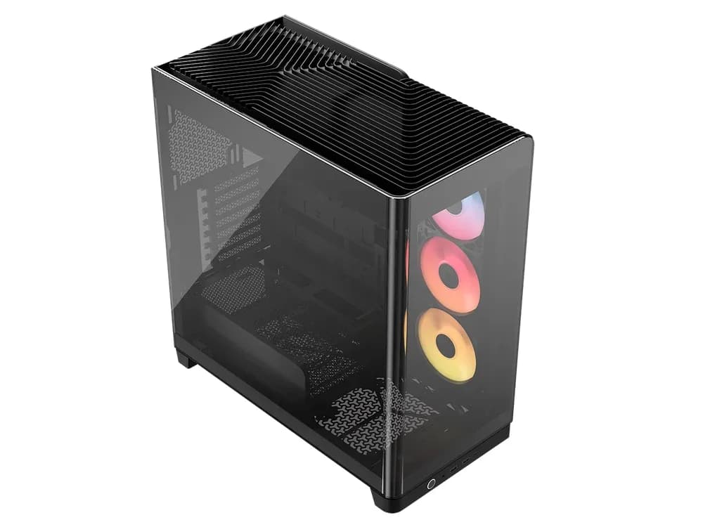 Carcasa Corsair Frame 4500X LX-R RGB, Mid Tower, cu 3 ventilatoare incluse 120mm LX-R RGB, Negru "CC-9011316-WW"